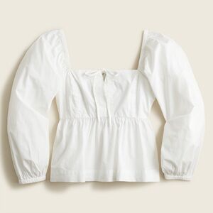 J. Crew - Squareneck cotton poplin top